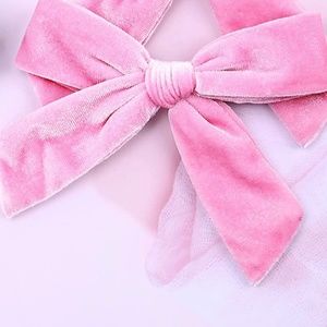 🎀 Pink Velvet  Hair Bow NEW